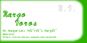 margo voros business card